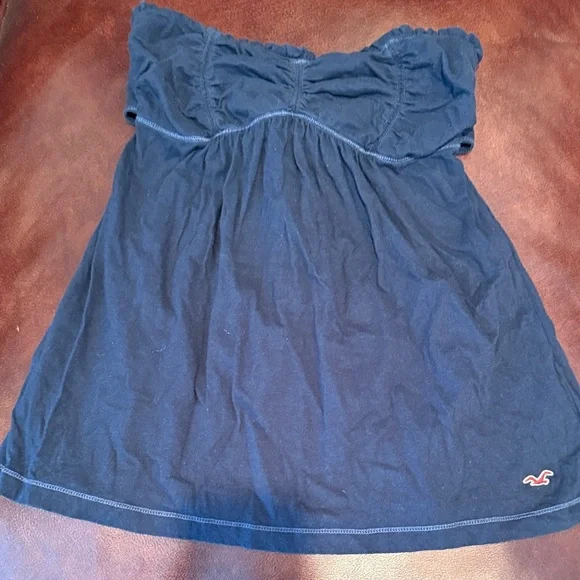 Hollister Navy Strapless Top - Picture 1 of 3